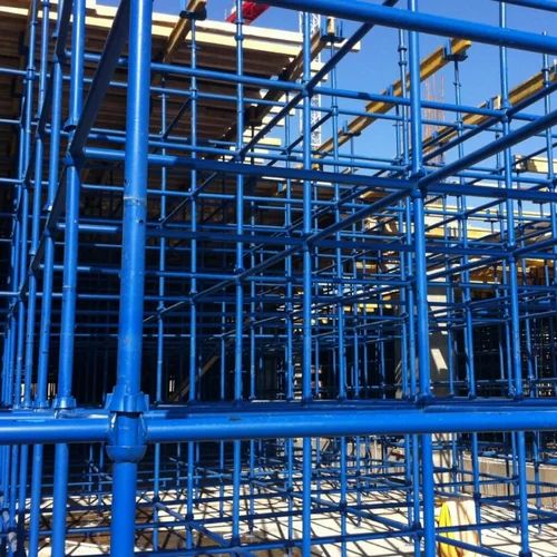 Cuplock scaffolding at site